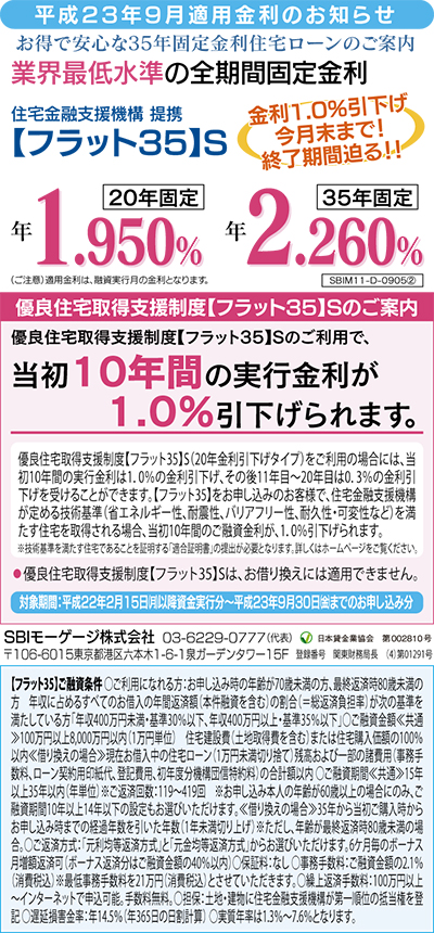 駆け込み申込 が急増 フラット35 ｓ 金利１ ０ 引き下げ期間終了迫る バリュー ライフサポート 都筑区 タウンニュース