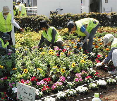 川崎駅前に花の憩いの場 川崎区 幸区 タウンニュース