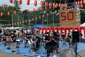 すすき野中学校吹奏楽部の演奏