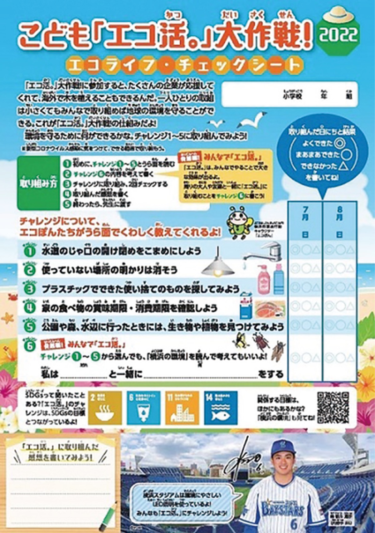 小学校4 ５年生対象 夏休みに エコ活 を 植樹活動を間接支援 青葉区 タウンニュース