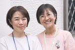 新施設の責任者・太田さん（左）と、常勤スタッフの荒川由香里さん