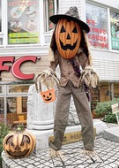 商店街でハロウィーン