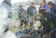 年神見送り無病息災願う