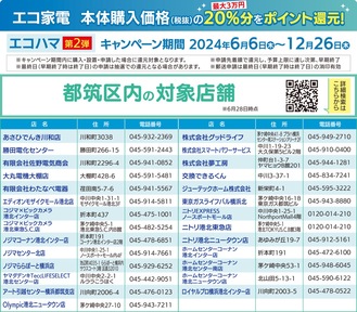 エコ家電購入で最大３万円分還元