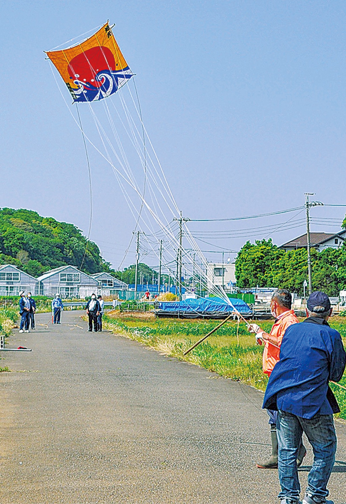 イベント いずみの空に大凧が舞う 泉区の深谷通信所跡地 | 旭区 | タウンニュース