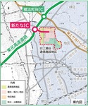 東名高速道路と跡地を結ぶ新しいＩＣ※常任委員会の資料より抜粋