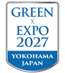 地球をイメージし、青を基調にデザインされている「略称ロゴ」