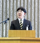 記念式典での今尾学長