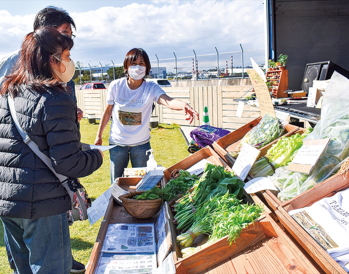 白井貴子さんが野菜販売 新しい価値観 伝えたい 金沢区 磯子区 タウンニュース