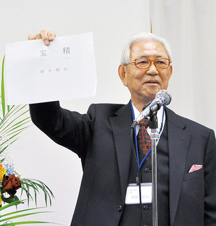 抱負を語る齋藤会長