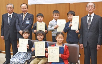 小学１〜３年生の部の入賞者