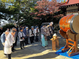 大太鼓の修繕が完了