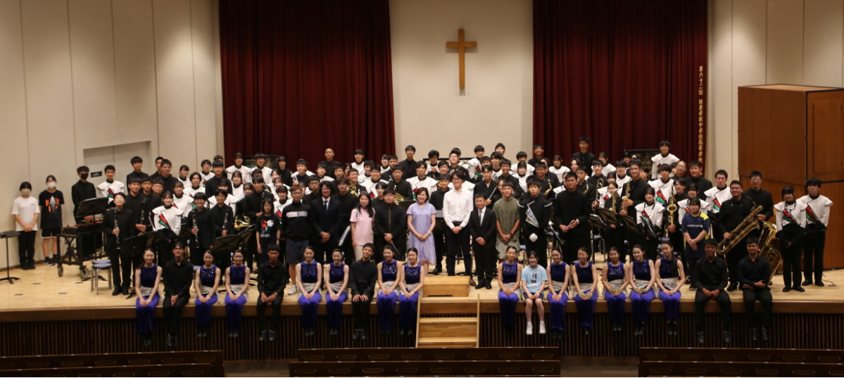 関東学院中高 マーチングバンドが台湾の生徒と演奏交流