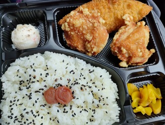 からあげ白身弁当（ライス大盛り）（530円＋50円）