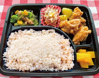昼食として提供される弁当のイメージ（横浜市提供）