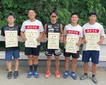 南関東地区予選会で入賞を果たした（左から）及川さん、山田さん、榎さん、西澤さん、小島さん
