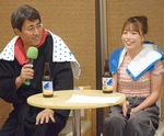 トークを繰り広げる小日向さん（右）と太田氏