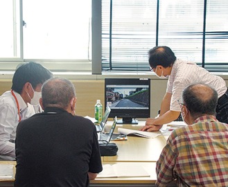 専門家によるがけ地相談会の様子