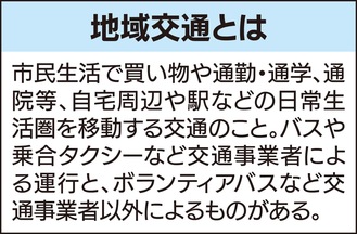 地域交通拡充へ積極支援