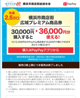 販売終了を伝えるPayPayの特設ページ