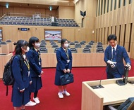 有馬中３人が一日記者に