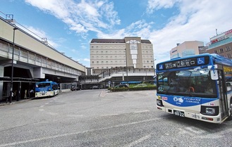 発着便の本数が減る事になった溝口駅南口