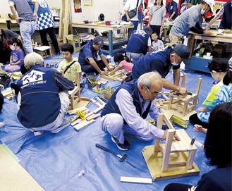 子ども用木工椅子製作