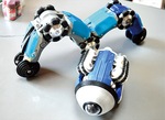 管の中を調べる管内検査用ロボットの試作品