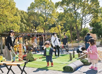 ３月に同様の趣旨で行われた万福寺檜山公園での実験