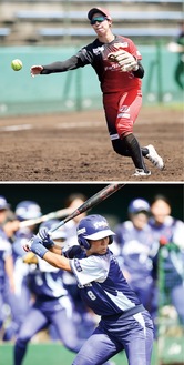 注目は日本代表の工藤選手（上）と坂本選手＝リーグ提供