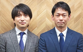 司法書士の山根一真氏（左）と税理士の山田長憲氏