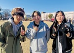 「夢ライブ」会場の３人