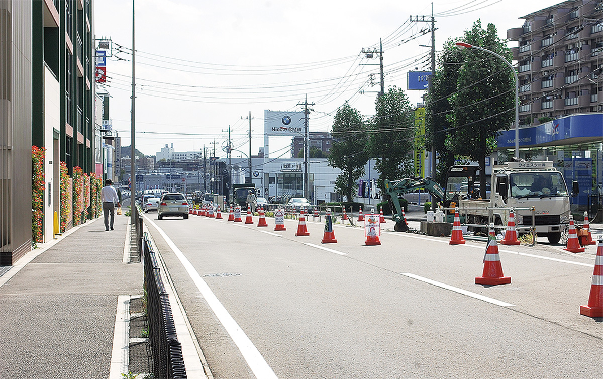 世田谷町田線 片平工区で道路振り替え 片側2車線化の工事進む 麻生区 タウンニュース