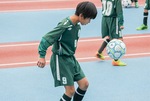 リバーＦＣ時代の高井選手。幼少期から存在感があった