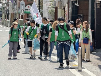 １００人以上が参加した今年５月の「大作戦」