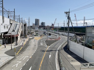 再開発が進む橋本駅の南側