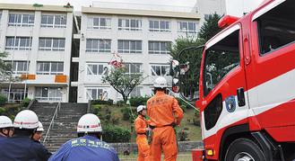 昨年行われた訓練のようす