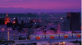 程久保駅〜高幡不動駅間の夜景（同社提供）