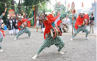 愛川町の「三増の獅子舞」の写真