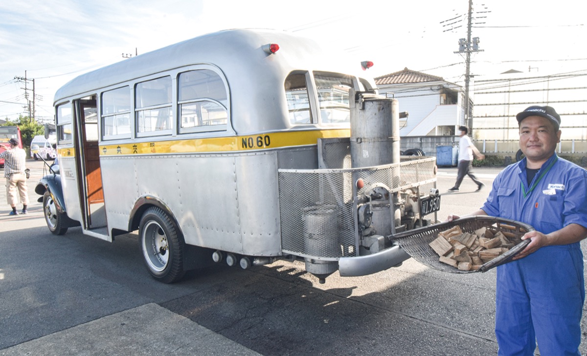 人気第1位 送料無料 超希少 ボンネットバス 懐かしの「代燃車」 神奈川 
