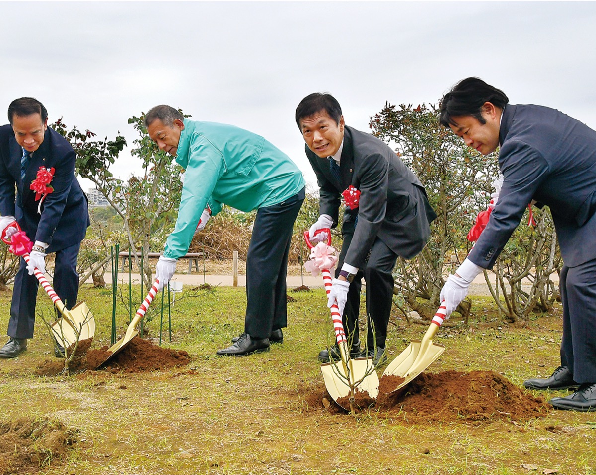 苗木植樹｢バラの名所に｣