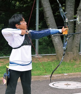 インターハイを前に調整を行う浦田さん