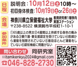 転倒予防教室の参加者募集