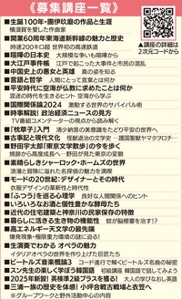 広がる学び 多彩な講座