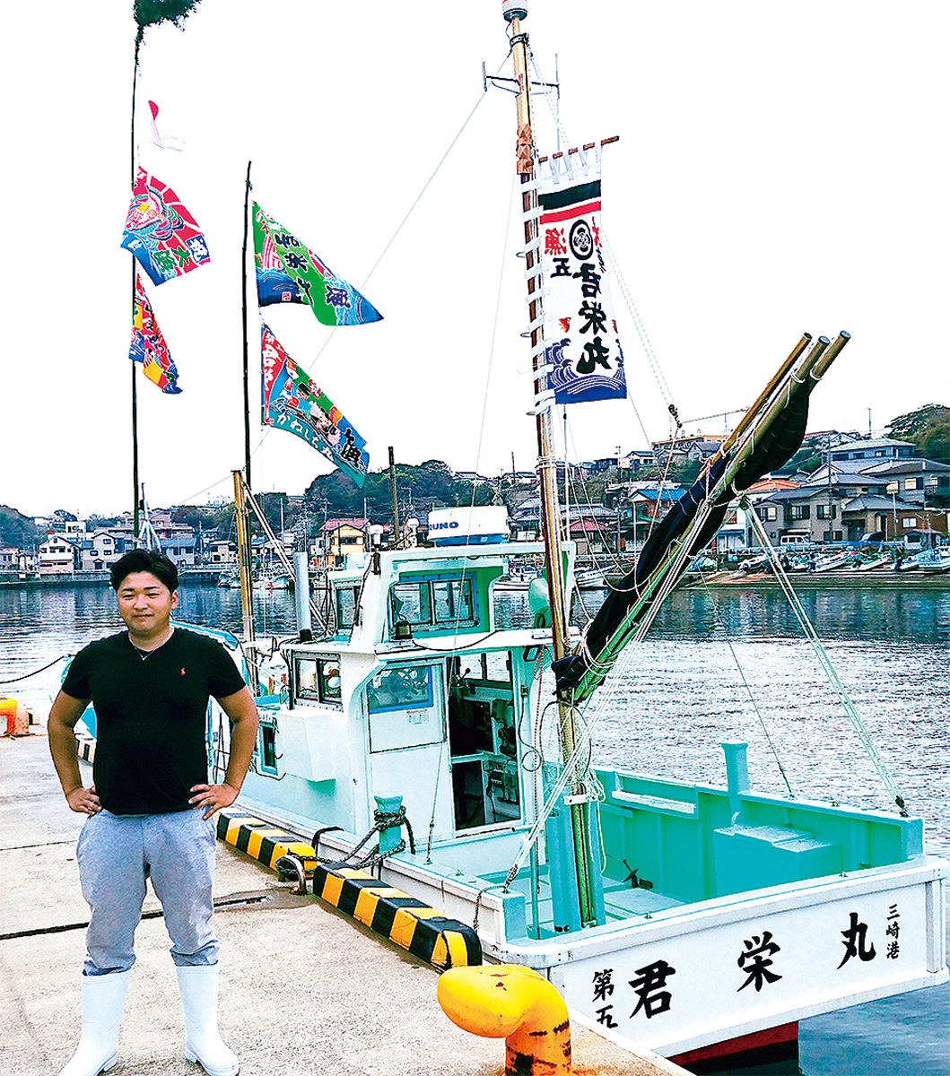 晴海町・宮川樹さん 若き力で漁業に元気を 後進の育成にも意欲