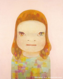 奈良美智《春少女》 ２０１２年　アクリル絵具、カンヴァス　２２７．０× １８２．０cm　横浜美術館蔵　©YoshitomoNara