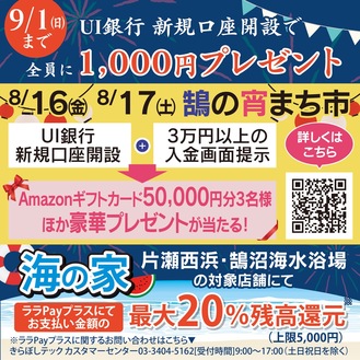 全員に１０００円プレゼント