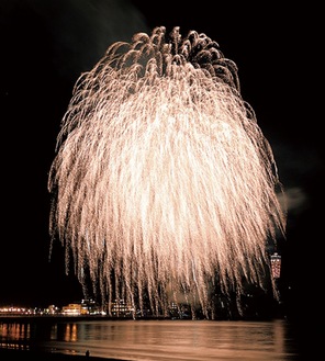 夜空を彩る花火（過去／提供）