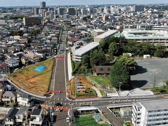 善行長後線の開通区間（2024年８月時点・市提供）