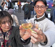 秋空の下で｢乾杯｣